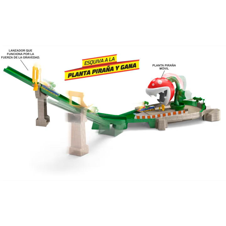 Hot Wheels Mario Kart Yoshi & Piranha Plant