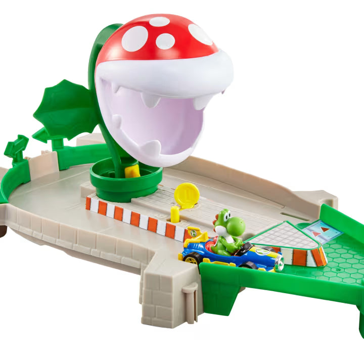 Hot Wheels Mario Kart Yoshi & Piranha Plant