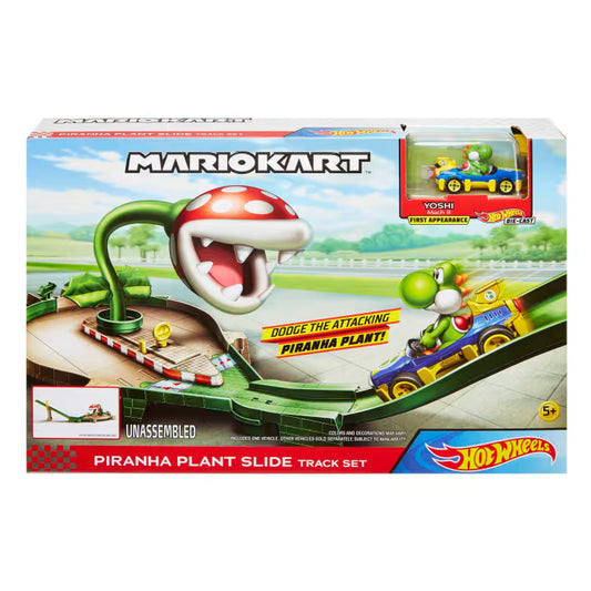 Hot Wheels Mario Kart Yoshi & Piranha Plant